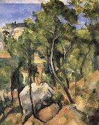 Paul Cezanne forest painting